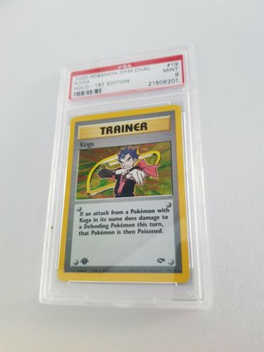 1st Edition KOGA HOLO PSA 9 POKEMON GYM CHALLENGE 2000  Rare