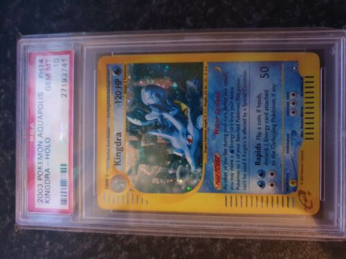 Pokemon PSA 10 Kingdra Aquapolise Holo Swirl