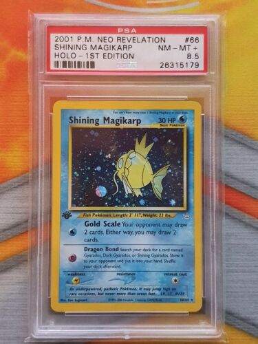 Pokemon PSA 85 1st Editie Shining Magikarp Neo 