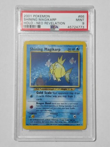 PSA 9 Shining Magikarp Holo 6664  Neo Revelation Pokemon Card MINT