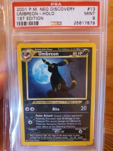 Pokemon Umbroen 1Edition Holo strong PSA 9