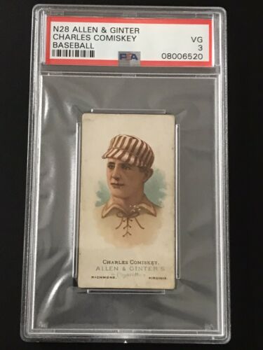 1887 N28 Allen  Ginter Charles Comiskey Baseball PSA 3