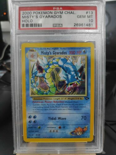 Pokemon Gym Challenge Mistys Gyarados PSA 10 Gem Mint Holo Rare Unlimited