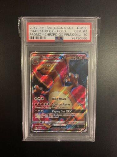 Pokemon Charizard GX PSA 10 Black Star Promo PM Sun And Moon SM60 