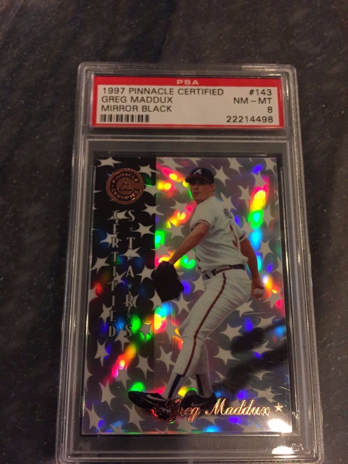 1997 Pinnacle Certified Mirror Black Greg Maddux 11