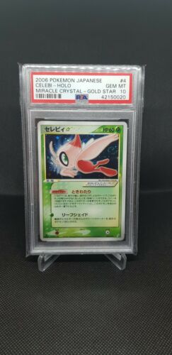 PSA 10 Japanese Celebi Gold Star 475 Holo 1st Ed Miracle Crystal Pokemon Card