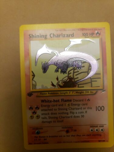 1st Edition Shining Charizard RARE pokemon card Great condition