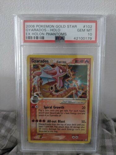 Pokemon Gyarados GARADOS Gold Star Ex Holon Phantoms 102110 PSA 10 GEM MINT