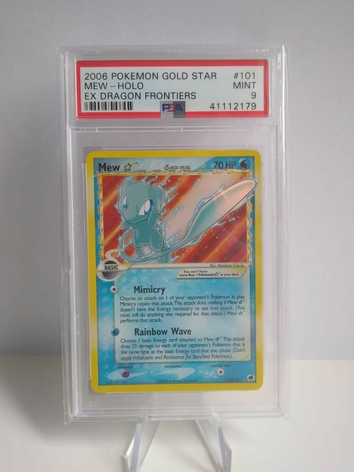 Pokemon Karte Mew Goldstar PSA9