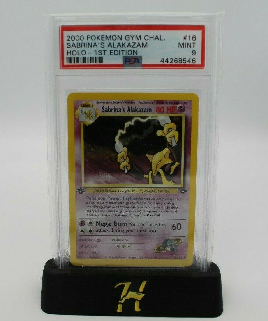 Sabrinas Alakazam  16132 1st Gym Challenge Pokemon Card Rare Holo PSA 9 Mint