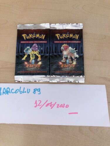 Pokemon Neo Revelation 2 Bustine Italiane Sigillate WOTC 