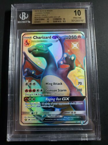 BGS 10 Gold Label Black Shiny Charizard GX SV49SV94 Pokemon 10 Centering PSA