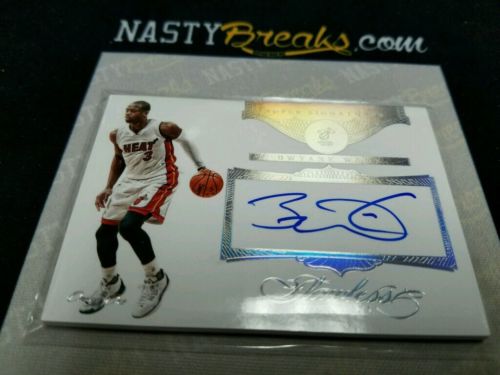 201516 FLAWLESS PLATINUM Super Signatures Dwayne Wade 11 Autograph Heat