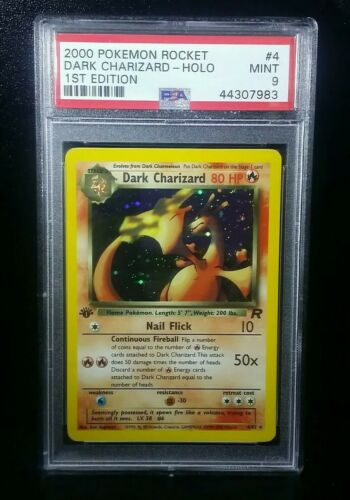 Dark Charizard Holo 1st Edition PSA 9 MINT Pokemon Card 2000 Rocket