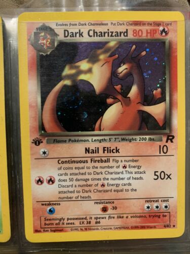 DARK CHARIZARD 482 1st Edition Holo Foil Rare Team Rocket Pokemon Card