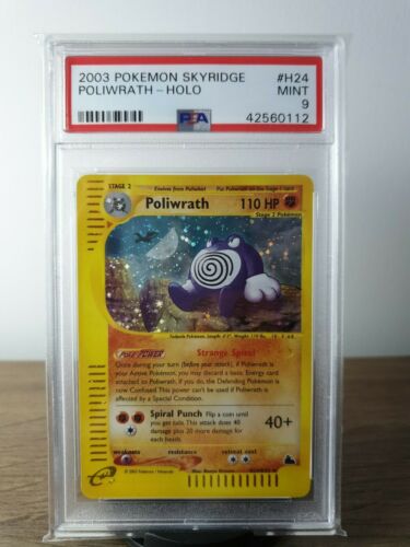 Pokemon Skyridge Holo Poliwrath PSA 9 Mint Rare Card 