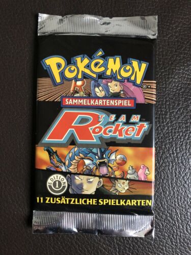 Pokemon Booster Team Rocket  1 Edition Ungewogen  Heavy  PSA  OVP