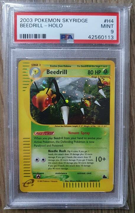 Pokemon Skyridge Holo Beedrill PSA 9 Mint Rare Card 