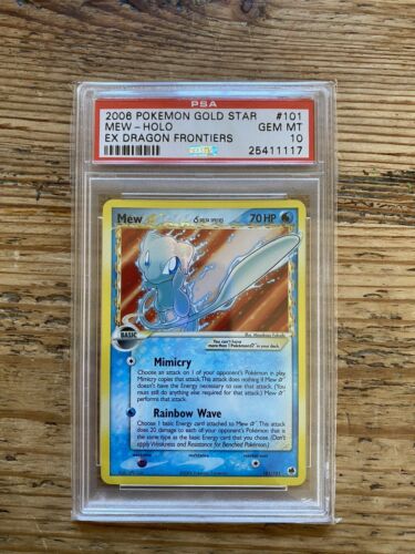 Pokemon Ex Dragon Gold Star Mew  PSA 10 GEM MINT