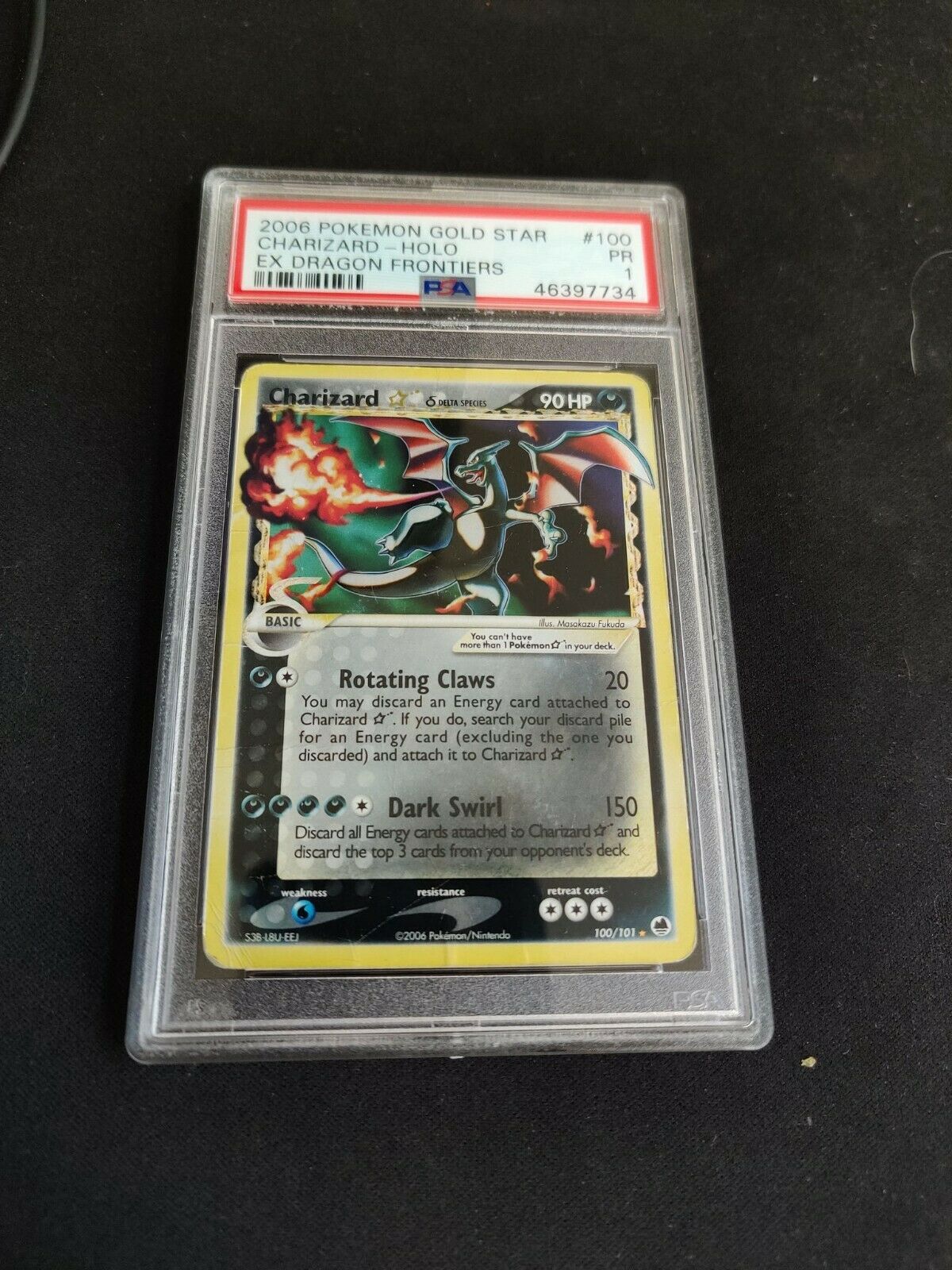 PSA 1 Charizard Gold Star Ex Dragon Frontiers PR Holo Pokemon Investment Rare GS