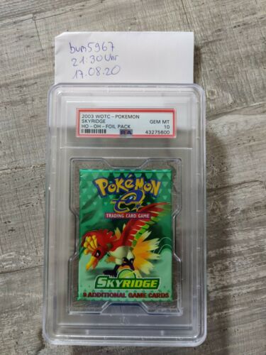 Pokemon Skyridge Booster PSA 10 WOTC Hooh Hooh Artwork Pop 27 Rare Low Pop