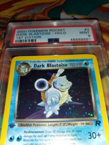 PSA 9 MINT Dark Blastoise 382 1ST EDITION Team Rocket HOLO RARE Pokemon Card