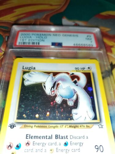 Pokemon 2000 Neo Genesis 1st Edition Lugia Holo 9111 PSA 7 Near Mint