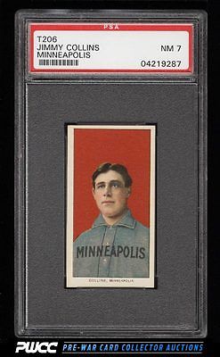 190911 T206 Jimmy Collins MINNEAPOLIS PSA 7 NRMT PWCC