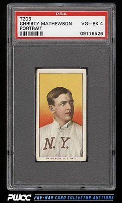 190911 T206 Christy Mathewson PORTRAIT PSA 4 VGEX PWCC