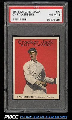 1915 Cracker Jack Cy Falkenberg 20 PSA 8 NMMT PWCC
