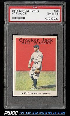 1915 Cracker Jack Nap Lajoie 66 PSA 8 NMMT PWCC