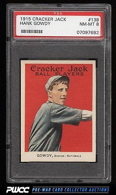 1915 Cracker Jack Hank Gowdy 138 PSA 8 NMMT PWCC