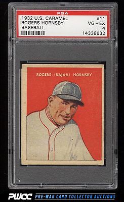 1932 US Caramel Rogers Hornsby 11 PSA 4 VGEX PWCC