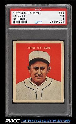 1932 US Caramel Ty Cobb 14 PSA 3 VG PWCC