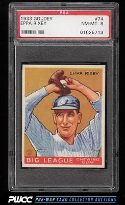 1933 Goudey Eppa Rixey 74 PSA 8 NMMT PWCC