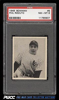 1948 Bowman Phil Rizzuto SP ROOKIE RC 8 PSA 8 NMMT PWCC