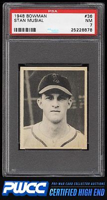 1948 Bowman Stan Musial ROOKIE RC 36 PSA 7 NRMT PWCCHE