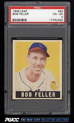 1948 Leaf Bob Feller SHORT PRINT 93 PSA 4 VGEX PWCC