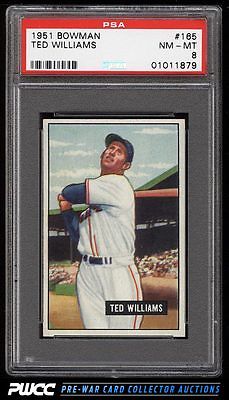 1951 Bowman Ted Williams 165 PSA 8 NMMT PWCC