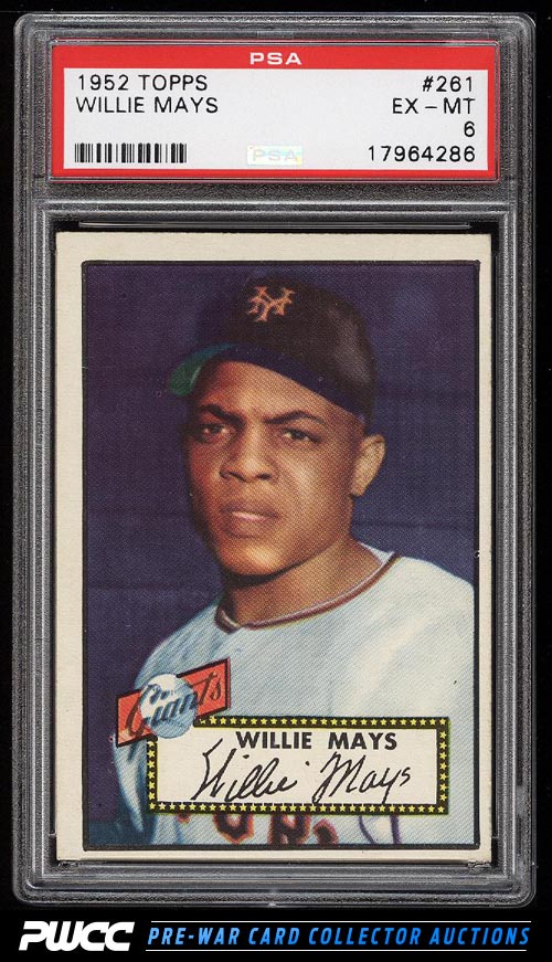 1952 Topps Willie Mays 261 PSA 6 EXMT PWCC