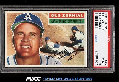 1956 Topps Gus Zernial 45 PSA 9 MINT PWCC