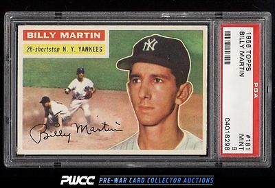 1956 Topps Billy Martin 181 PSA 9 MINT PWCC