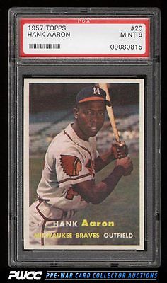 1957 Topps Hank Aaron 20 PSA 9 MINT PWCC