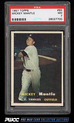 1957 Topps Mickey Mantle 95 PSA 7 NRMT PWCC