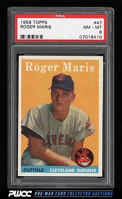 1958 Topps Roger Maris ROOKIE RC 47 PSA 8 NMMT PWCC