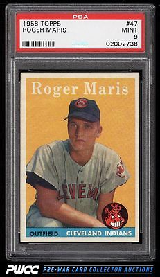 1958 Topps Roger Maris ROOKIE RC 47 PSA 9 MINT PWCC