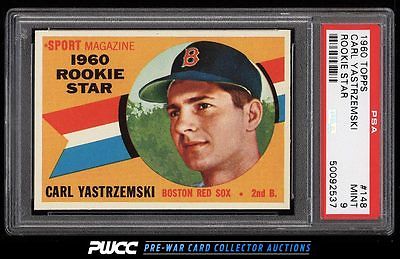 1960 Topps Carl Yastrzemski ROOKIE RC 148 PSA 9 MINT PWCC