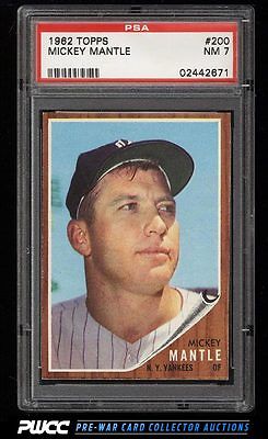 1962 Topps Mickey Mantle 200 PSA 7 NRMT PWCC