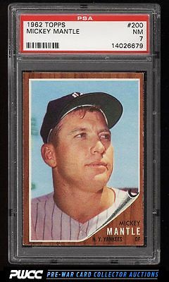 1962 Topps Mickey Mantle 200 PSA 7 NRMT PWCC