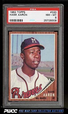 1962 Topps Hank Aaron 320 PSA 8 NMMT PWCC